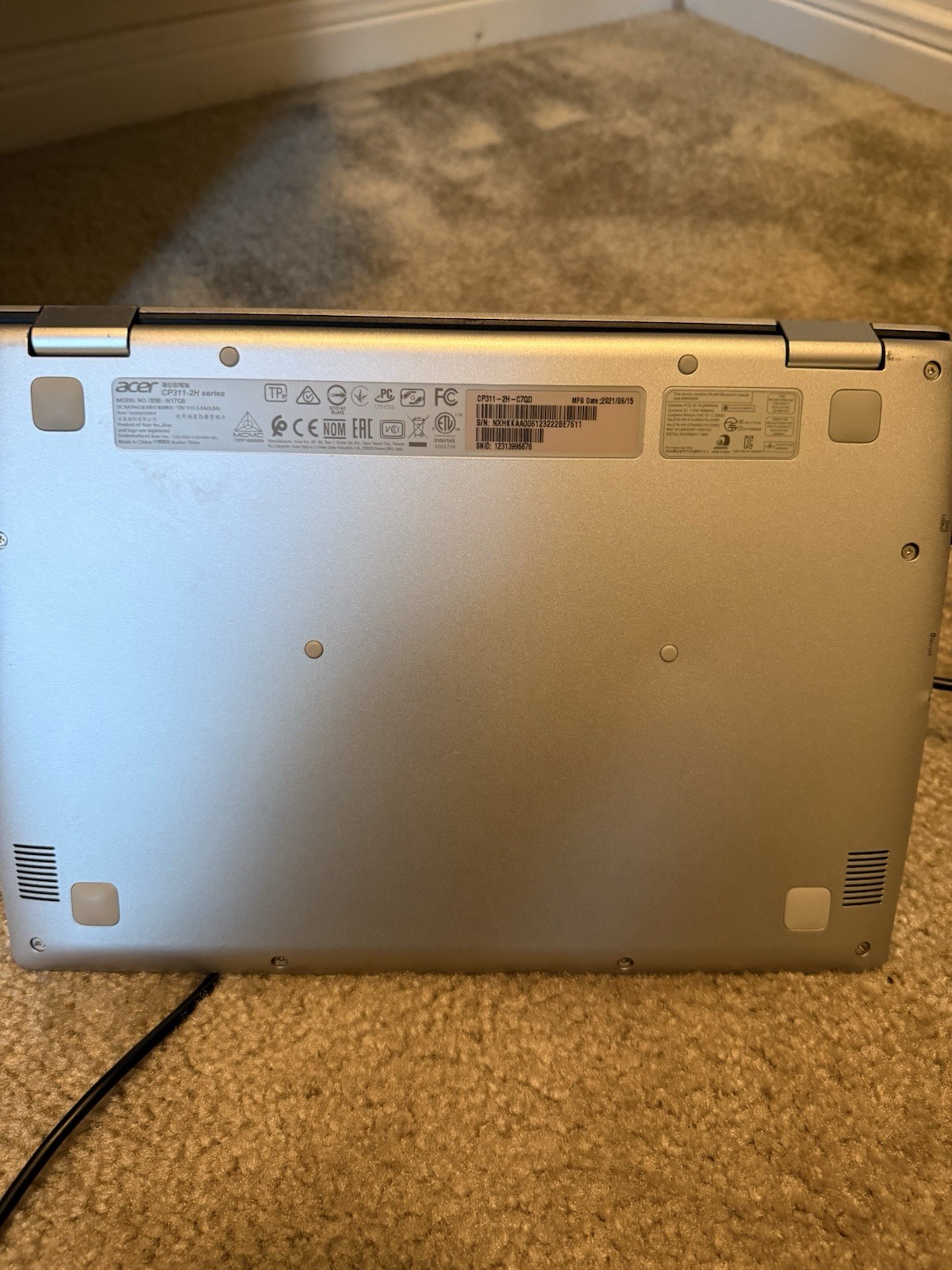 Acer Chromebook Spin 311 11.6″ Intel Celeron 2-in-1 Chrome OS Silver 64gb