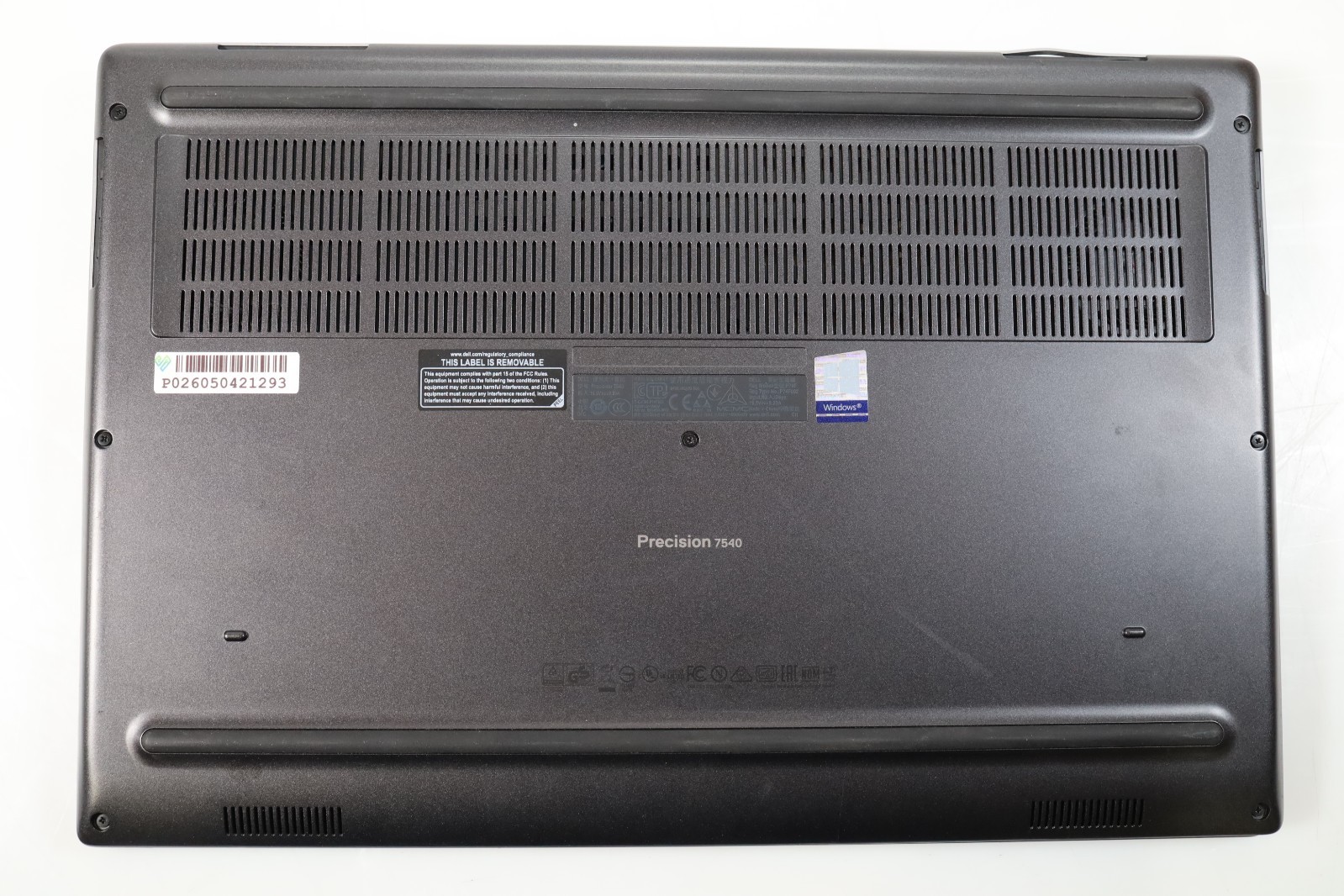 Dell PRECISION 7540 15.3″ Intel i5-9400H 32GB DDR4 No HDD COA OS