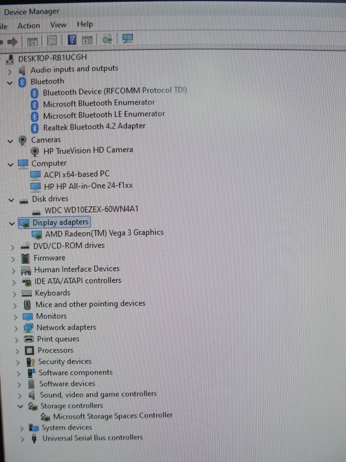 HP AIO 24-F1047C 24” TOUCH FHDAMD Ryzen 3 3200U 2.6GHz 8GB 1TB HDD + Charger
