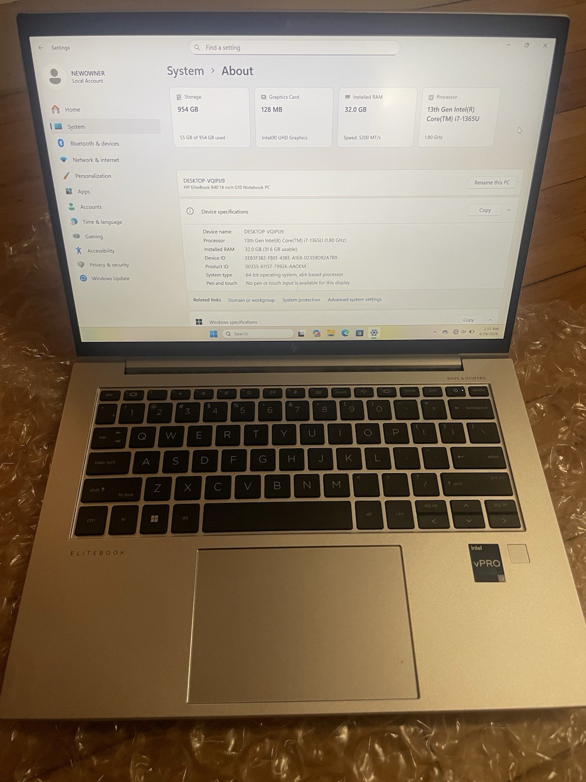 HP EliteBook 840 G10 Laptop i7-1365U 32GB RAM 1 Tera SSD Windows 11 Pro