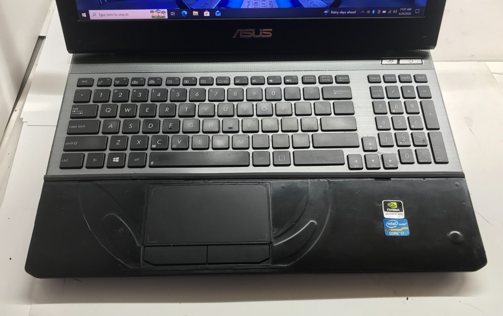 ASUS G55VW-DH71 i7-3630QM@2.40GHz 8GB RAM 1TB SATA HDD W10P *READ