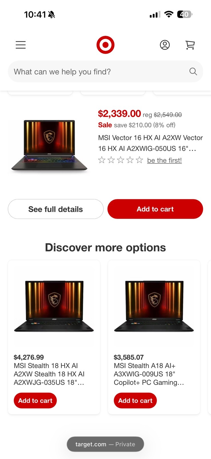 MSI Vector 16 HX AI (2025) | Ultra 9 | RTX 5070 | 32GB RAM | QHD+ 240Hz | 1TB