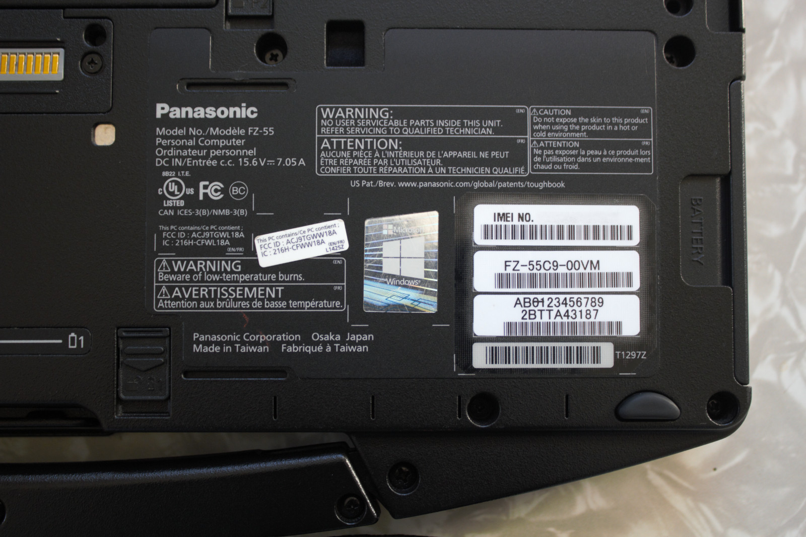 Panasonic Toughbook FZ-55 i7-8665U NEW 1TB SSD 32GB RAM Touch 4G GPS 2x Battery