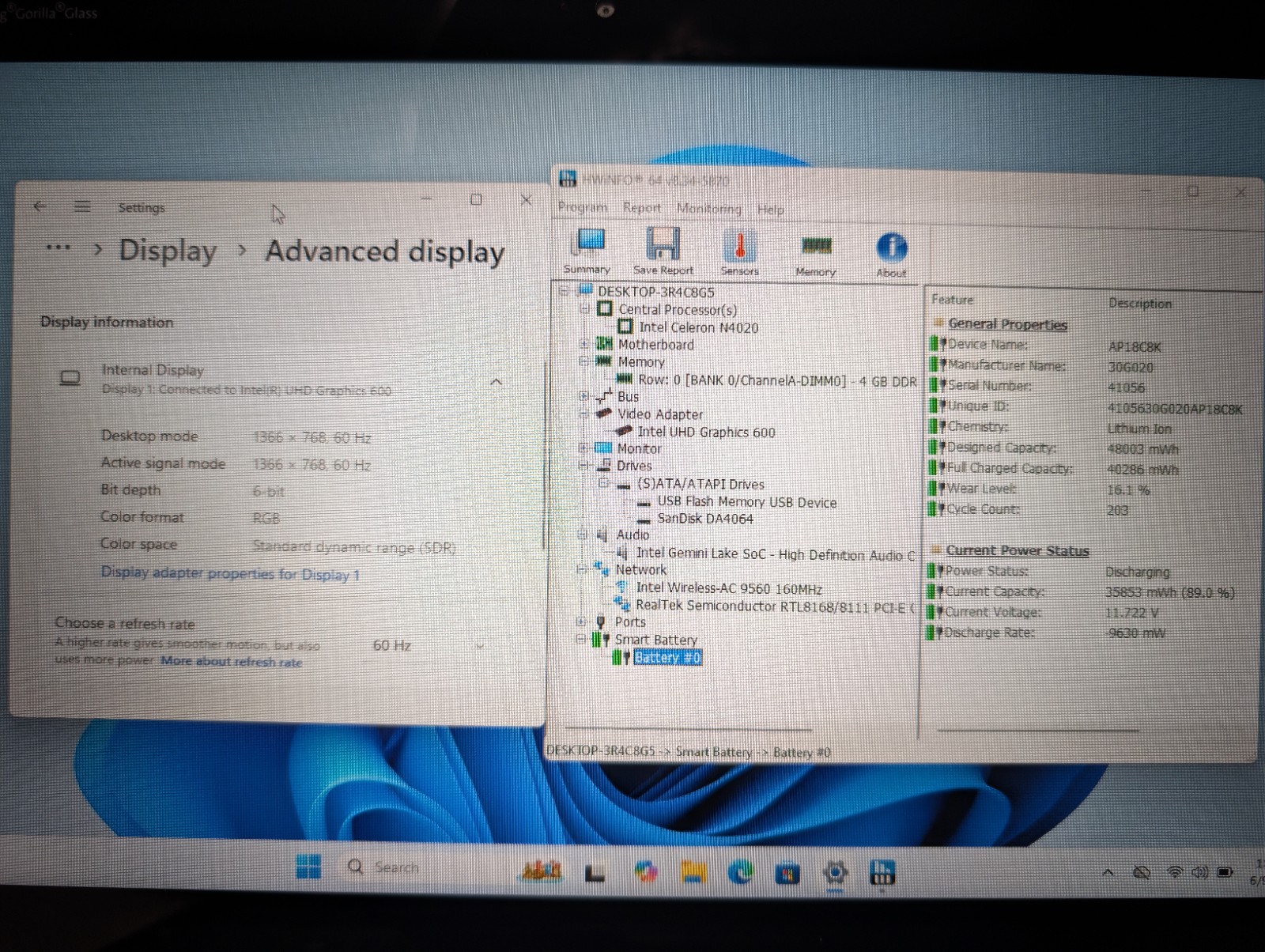 ACER TRAVELMATE SPIN 2-in-1 Touchscreen | CELERON N4020 4GB RAM 64GB SSD