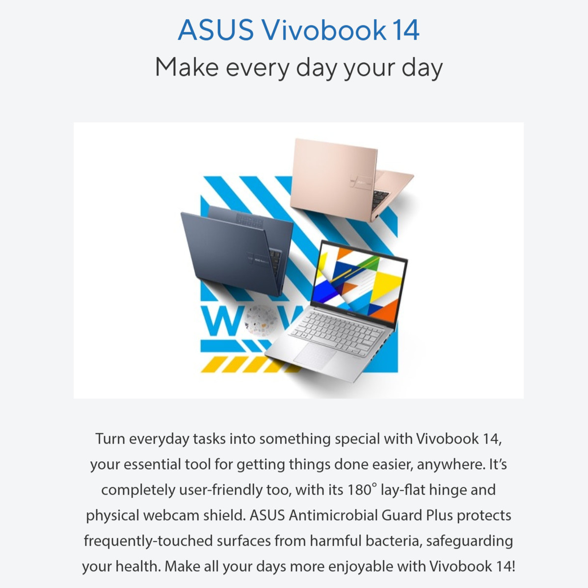 2026 ASUS Vivobook 14″ FHD Laptop, 6-Core Intel i3-1315U, Up to 40GB RAM 2TB SSD