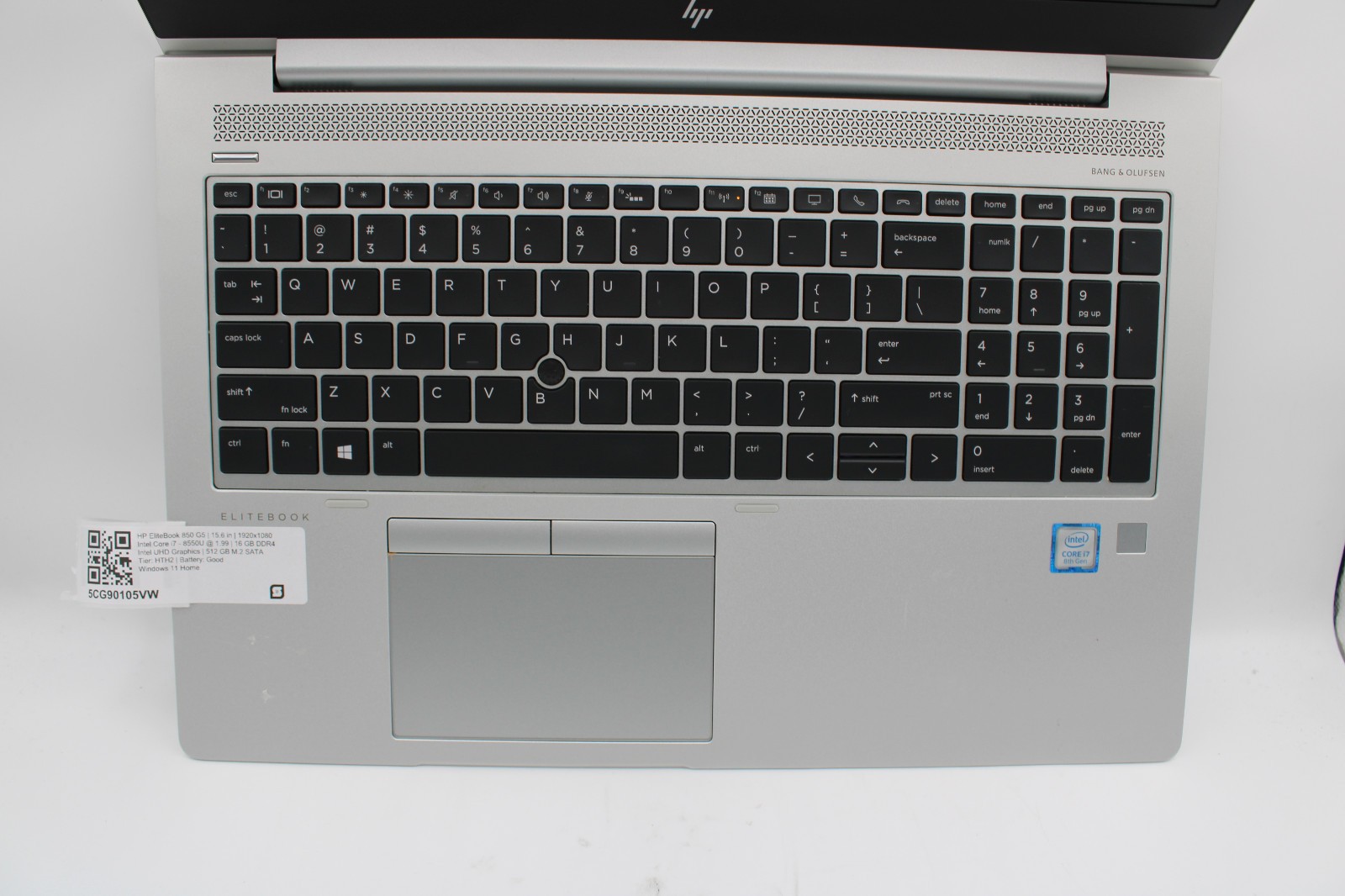HP EliteBook 850 G5 i7-8550U @ 1.8 GHz 16GB RAM 512GB SSD W11H