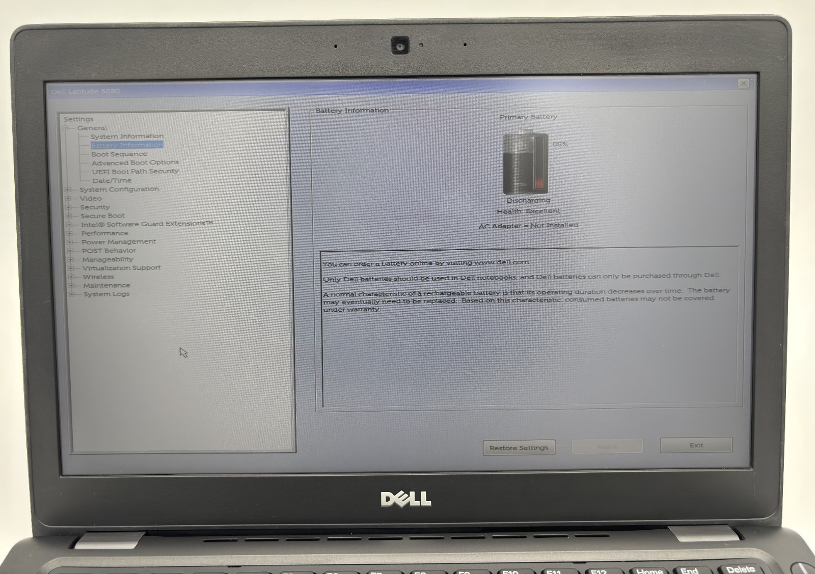 Dell LATITUDE 5280 Laptop i5-7th 2.60GHz 8GB RAM 128GB SSD WIN11 Cellular *READ*