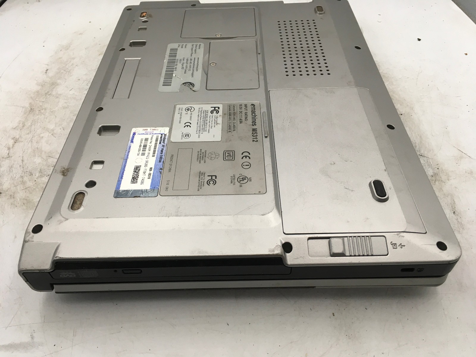 EMACHINES M5312 – BOOTS TO BIOS – AMD ATHLON X2 – 512MB RAM – 15″ – READ DESC-BB