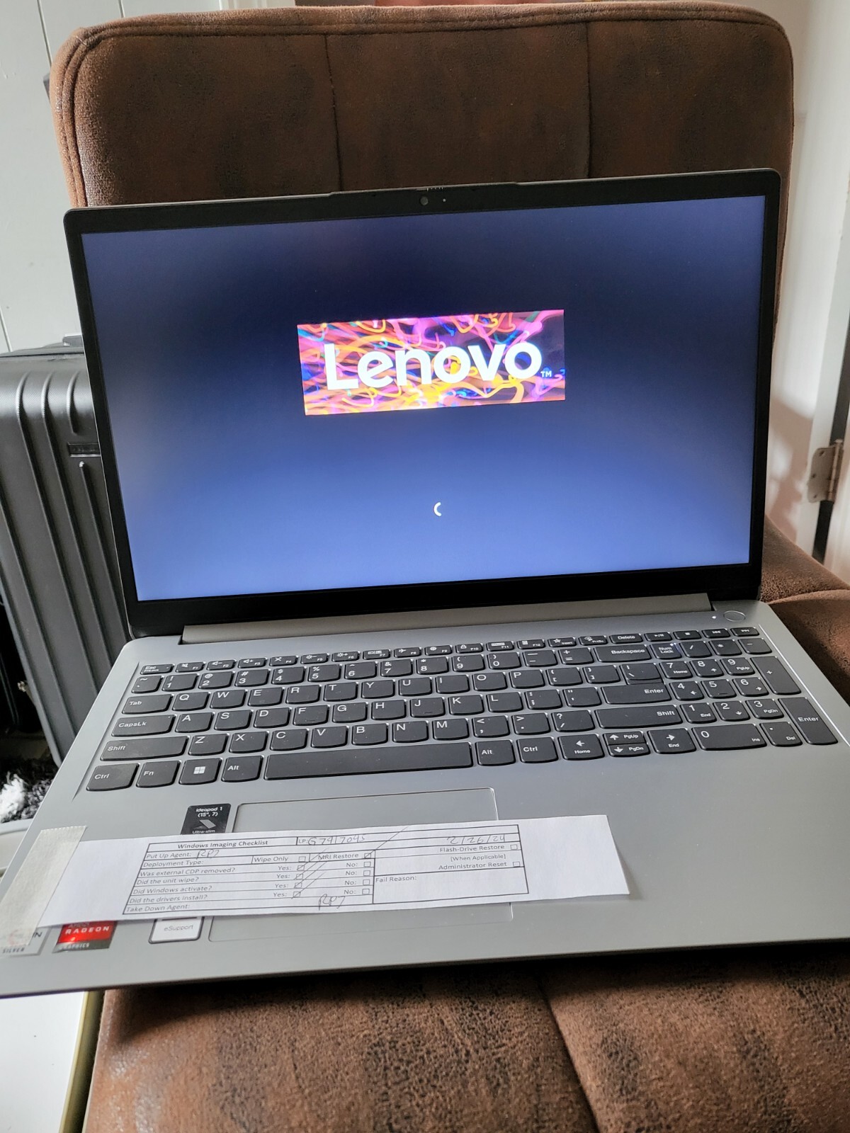 Lenovo IdeaPad 1 15.6″ HD Laptop, AMD Athlon Silver 3050U, 4GB RAM, 128GB eMMC