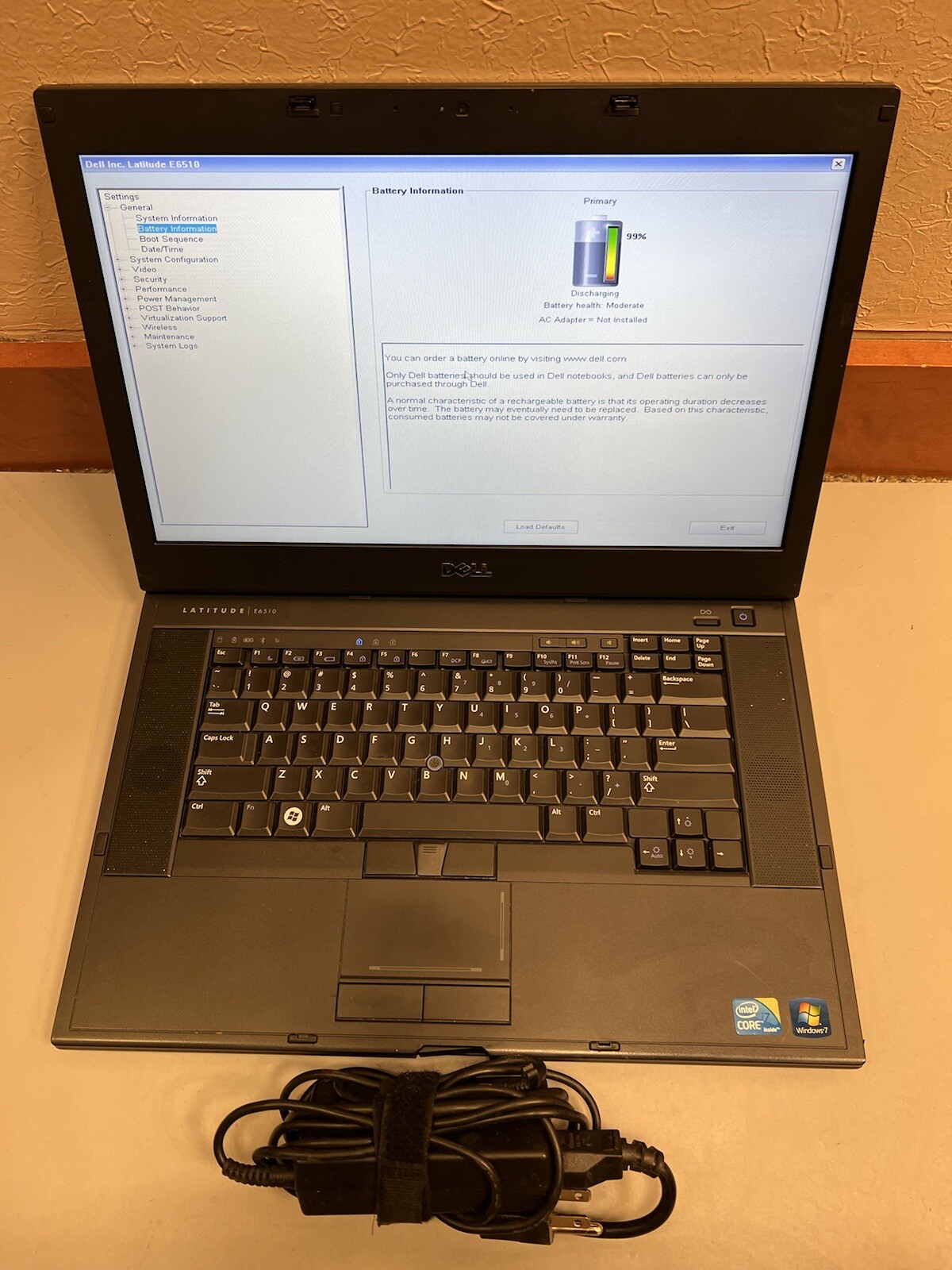 Dell Latitude E6510 Core i7 M620 4GB RAM 500GB HDD Wifi NVIDIA BLUETOOTH WEBCAM