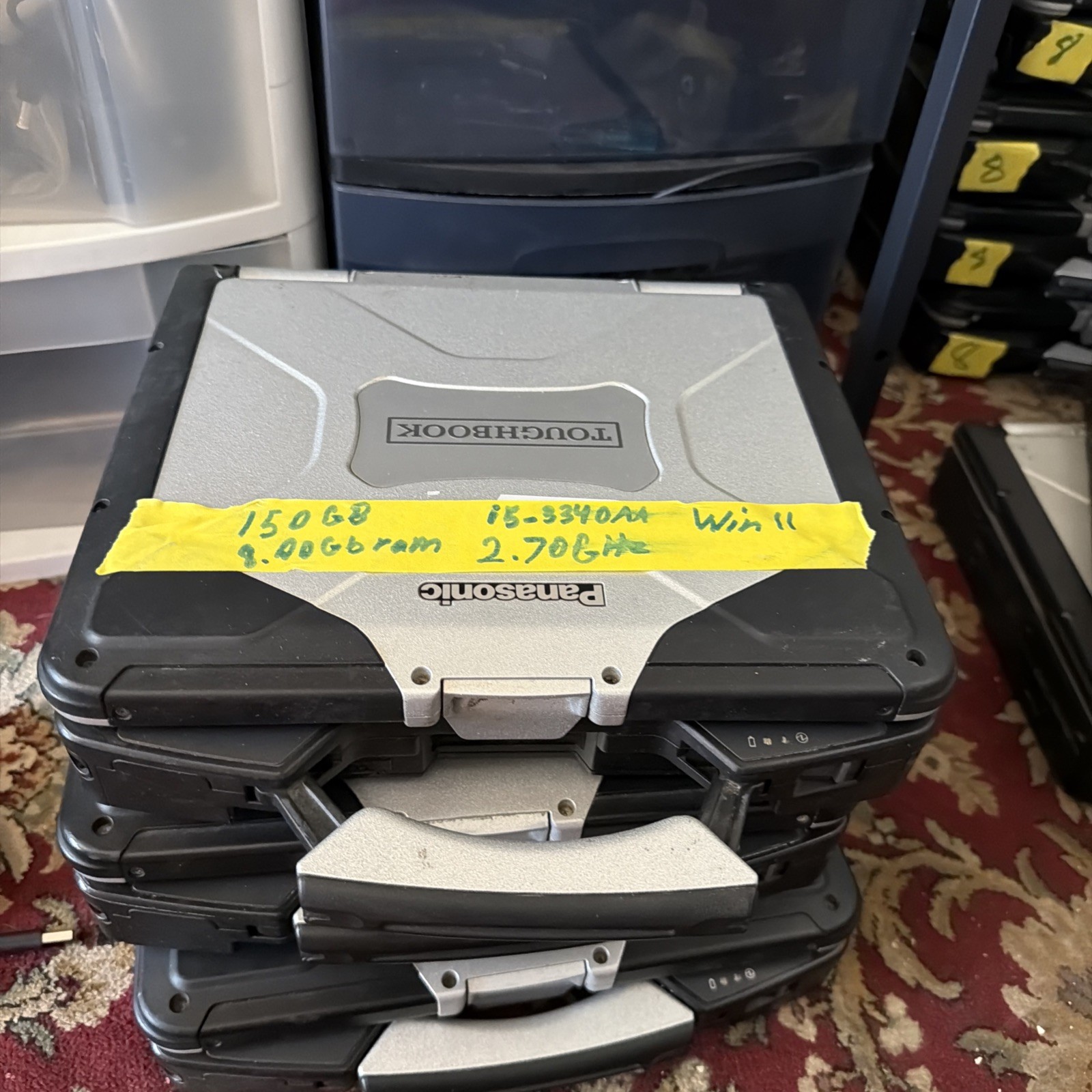 4 Panasonic CF-31 all 4 have windows 11 pro new batt hdd/ssd and ram included