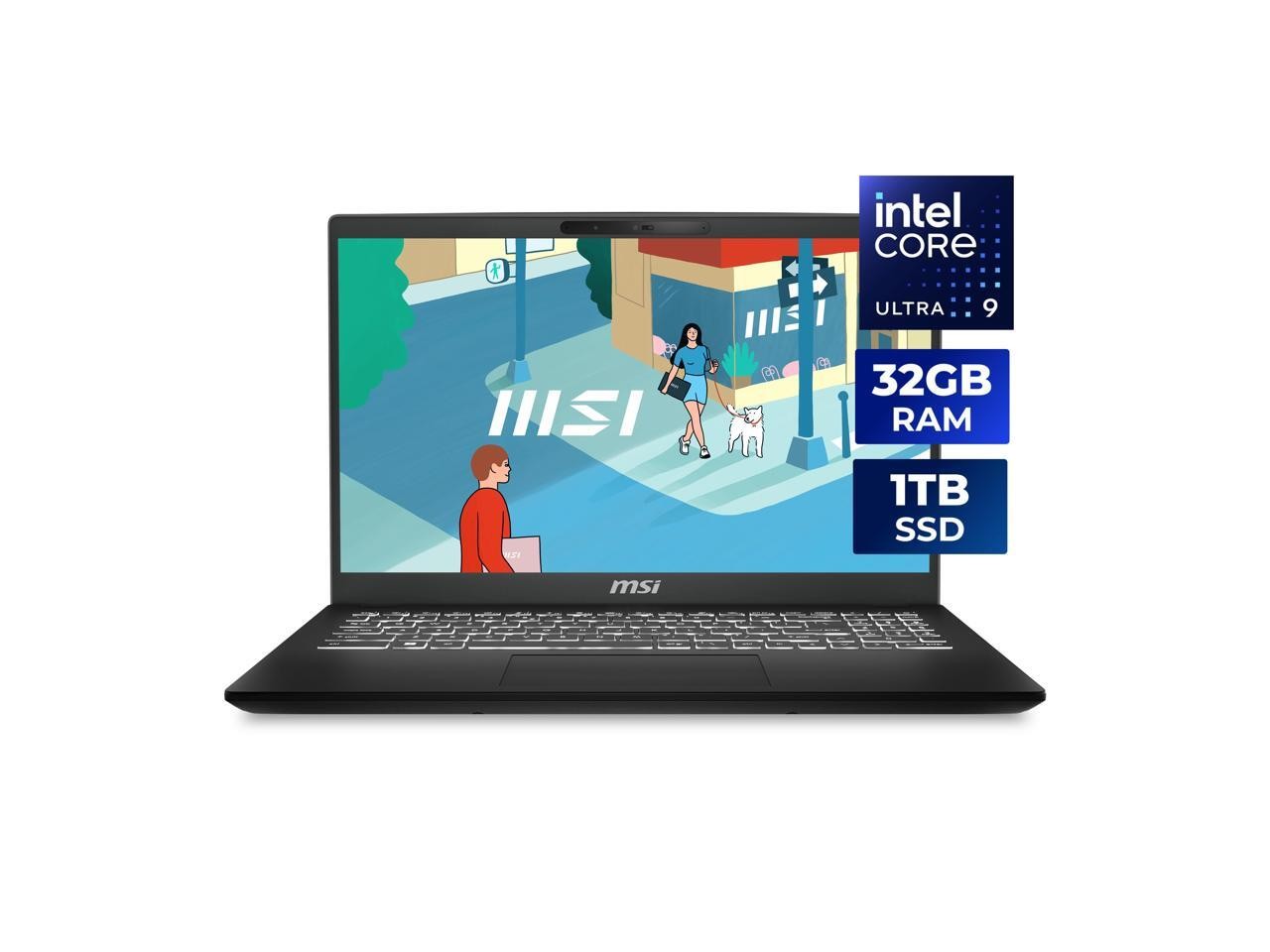 MSI Modern 15 H AI C1MG-027US 15.6″ Laptop Intel Core Ultra 9 185H 32GB Memory