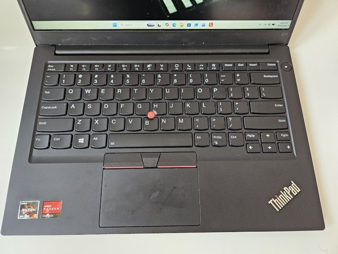 Lenovo ThinkPad E14 Gen 2 14-inch R5-4500U 16GB RAM 256Gb NVME Win 11 Pro