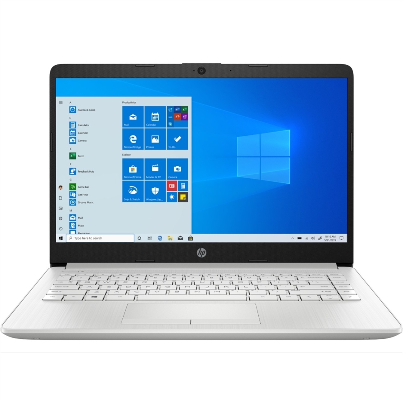 HP 14-DK1022 14″ 128GB 3 3250U Win10H, Natural Silver