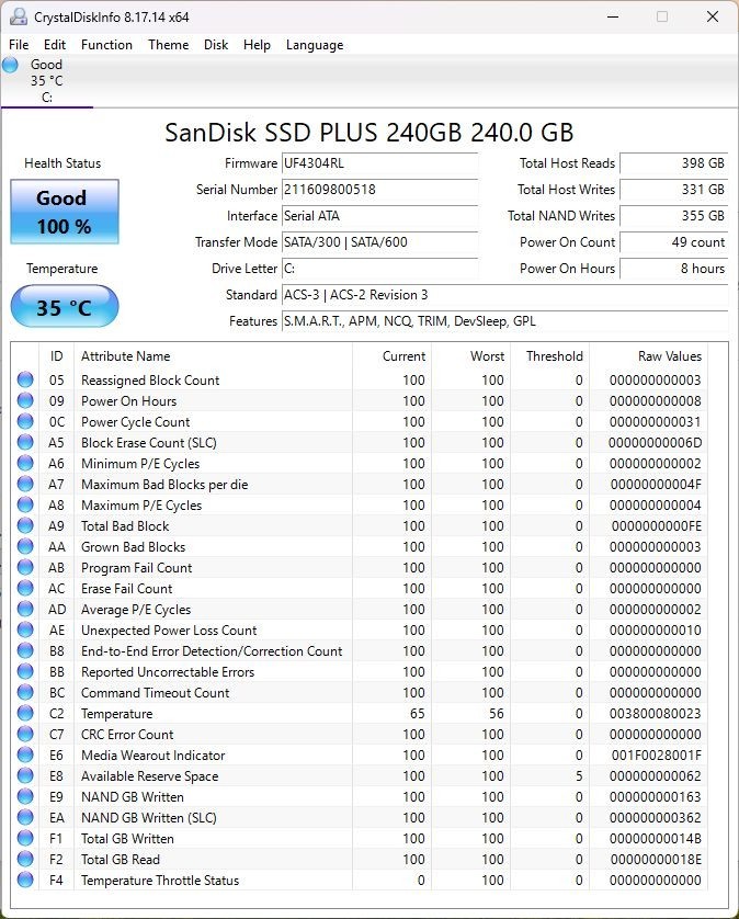 Lenovo ThinkPad T410 i5-540M NEW 240GB SSD 8GB RAM NVS 3100M 1440×900 Win11P A-