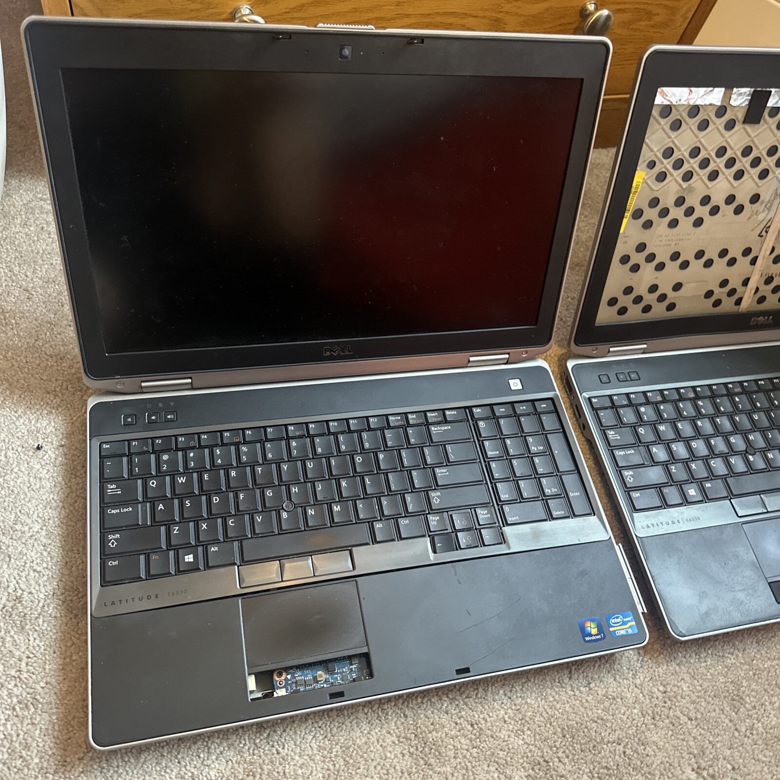 2x Dell Latitude E6530 15″ Laptop, i5 For Parts