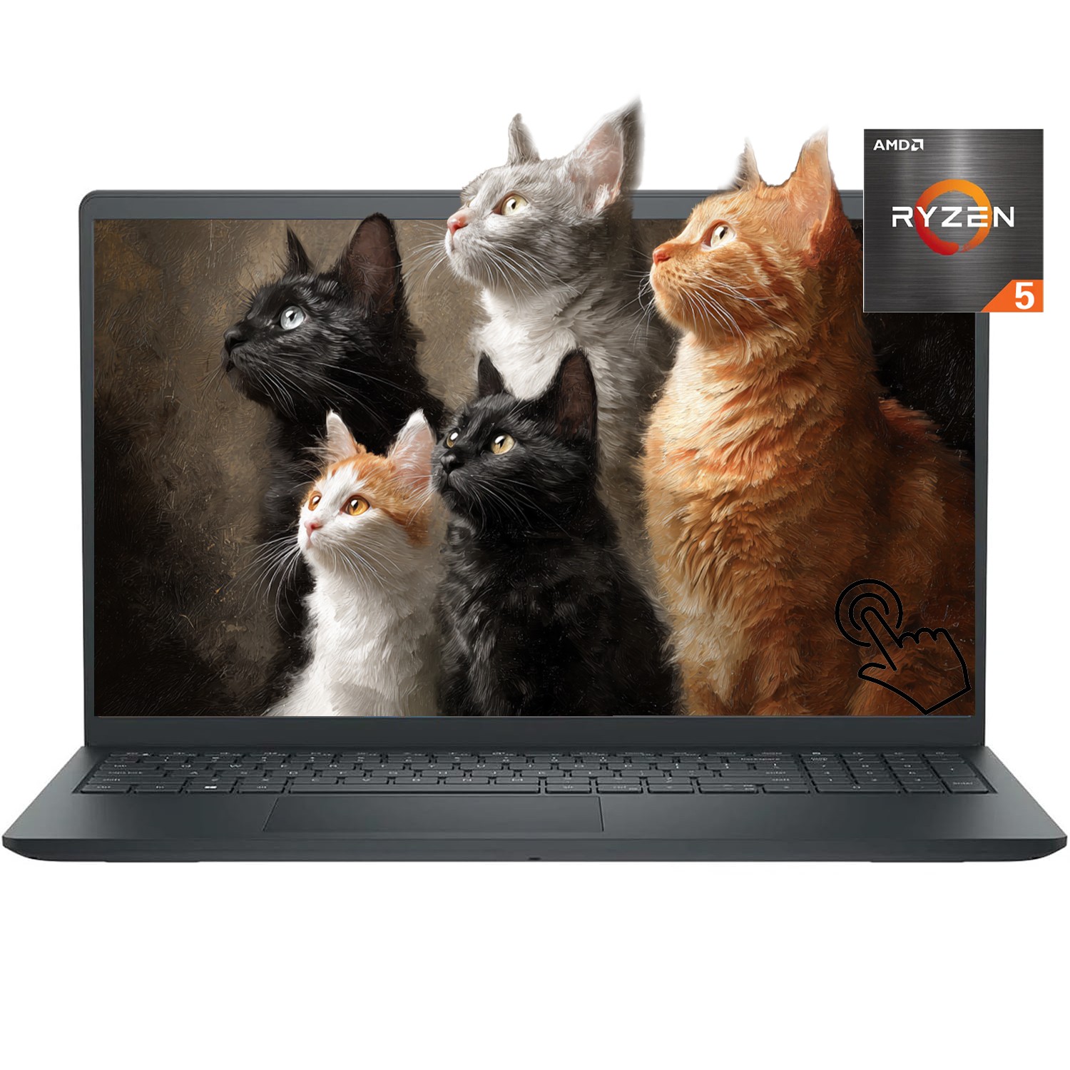 15.6″ Touch FHD Dell Inspiron Laptop Ryzen 7 7730U 8-Core 64GB RAM 4TB SSD 11H
