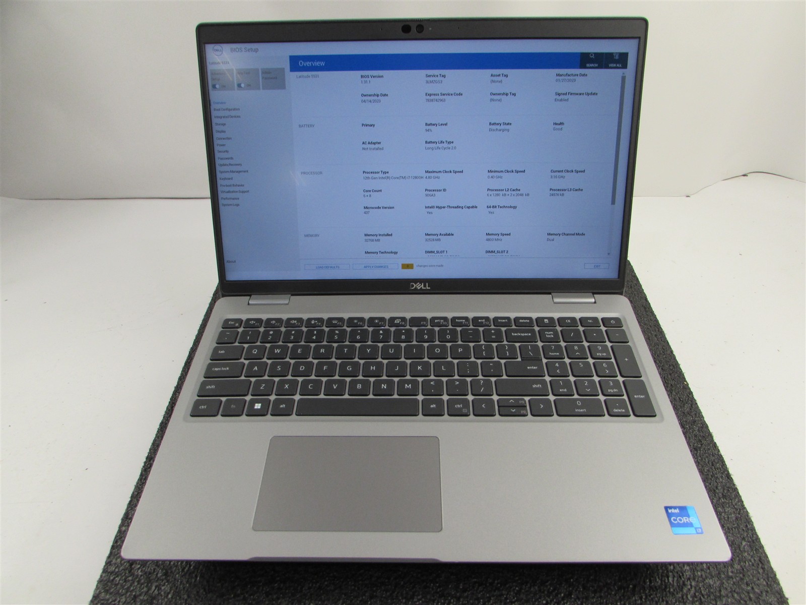 DELL LATITUDE 5531 1920X1080 FHD I7-12800H (14 CORES 1TB SSD 32GB RAM NO O.S