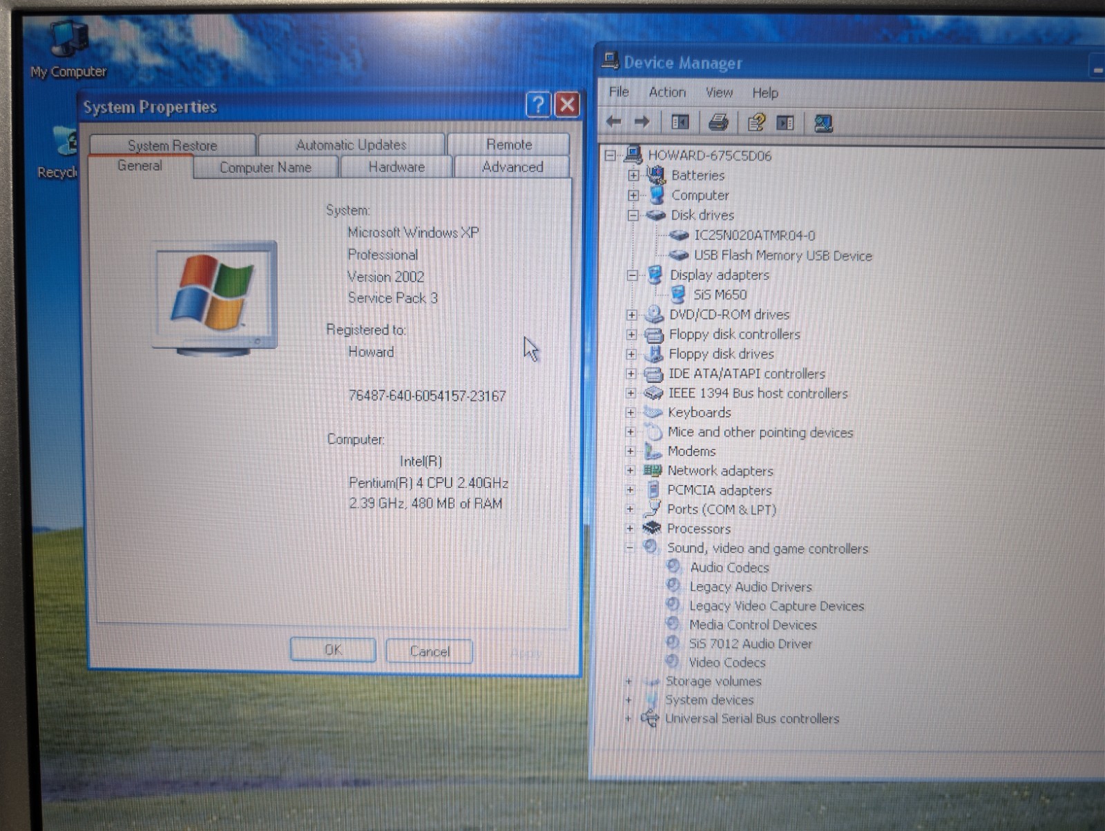 HOWARD MS2117 (1846) | PENTIUM 4 512MB RAM 20GB HDD | Win XP None on eBay!