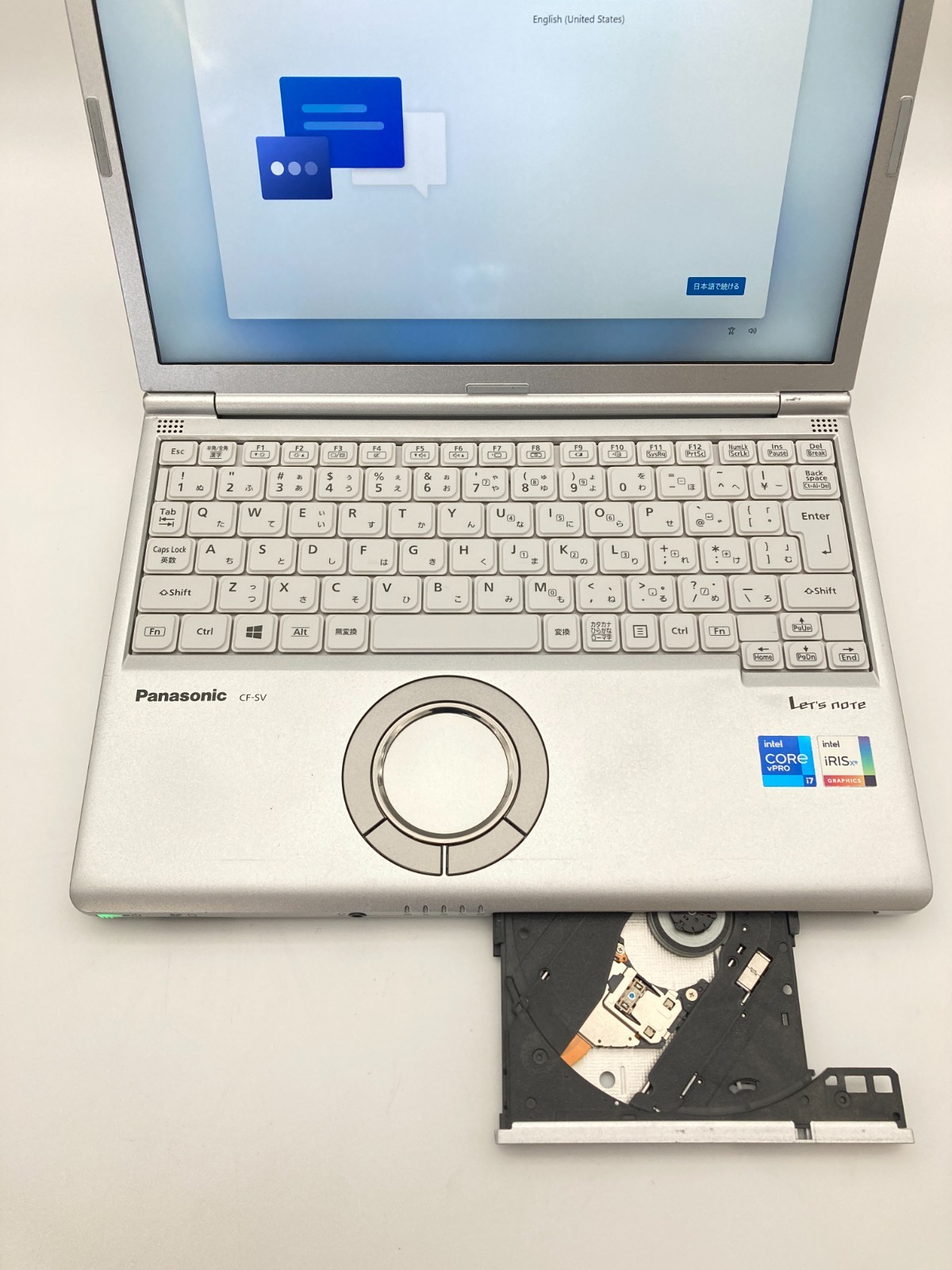 Panasonic Let’s note CF-SV1 Core i7-1185G7 RAM 16GB SSD 512GB ODD WUXGA w/ AC