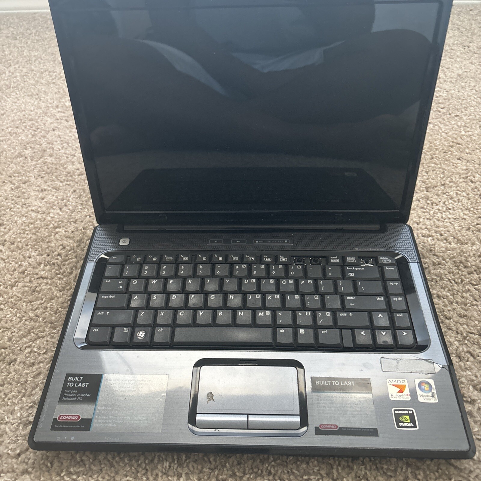 HP Compaq Presario V6000 V6444US 15″ [AS IS] Intel Centrino- JZ