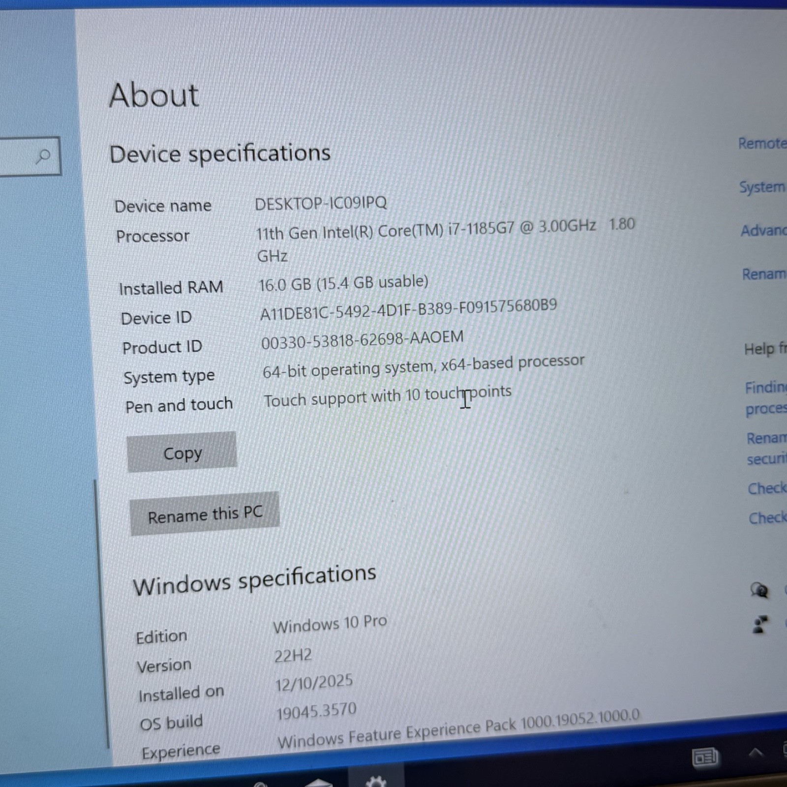 Dell Latitude 5420 14″ i7-1185G7 3.0GHz 16GB 512GB Xe Graphics Win 10 Pro #H978