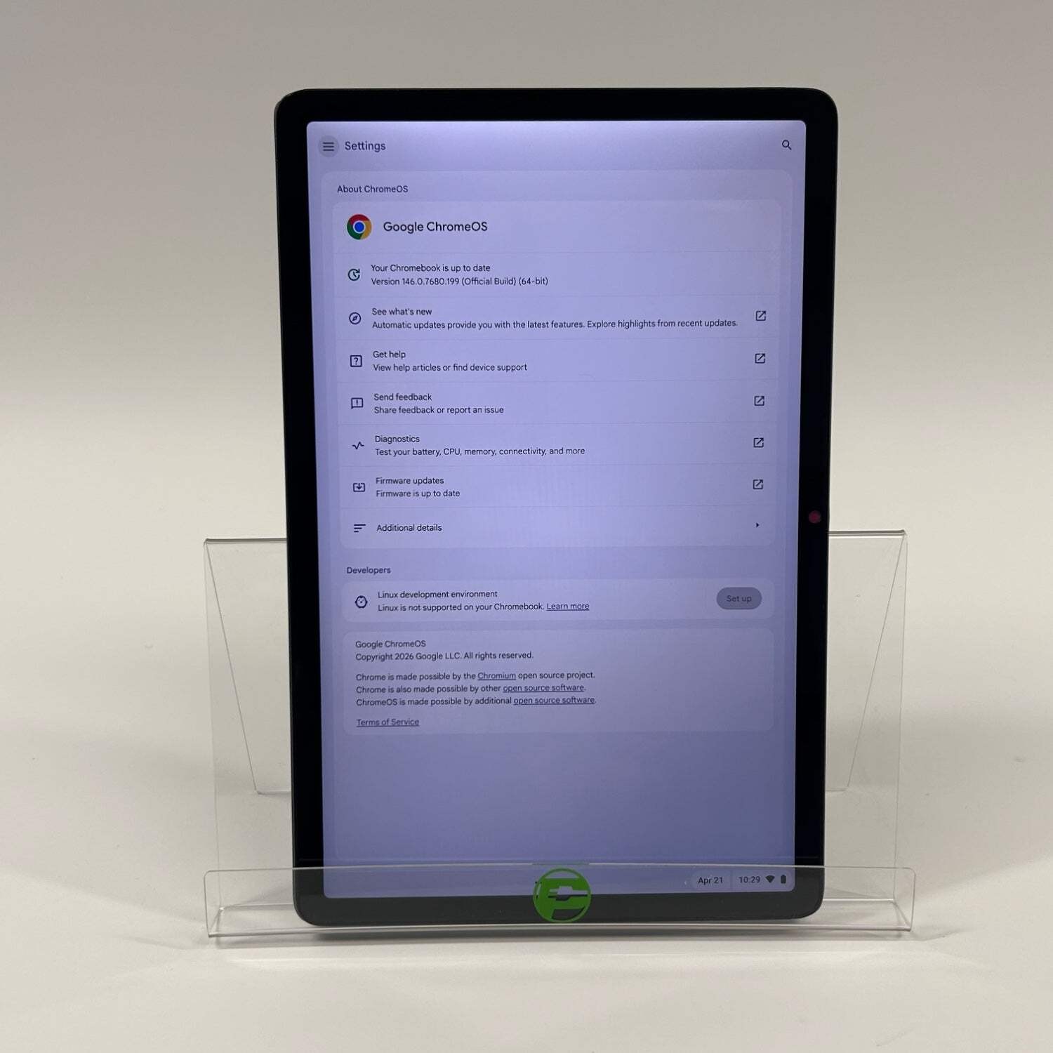 WI-FI ONLY Lenovo Chromebook LNV CB Duet 11M889 11″ 4GB RAM 128GB