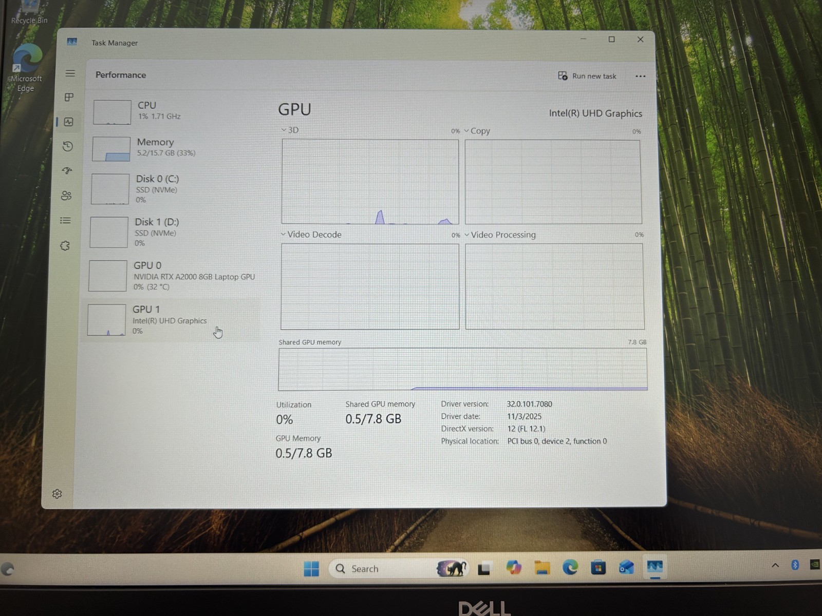 Dell Precision 7670 16″ Core i7-12850HX 16GB RAM 1TB NVMe NVIDIA RTX 2000 Win 11
