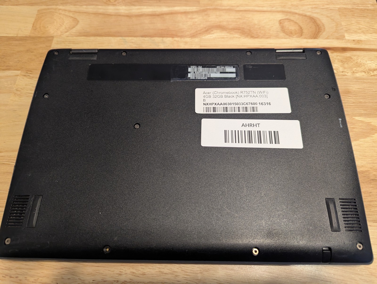 Acer Chromebook R752TN 4GB 32GB Touchscreen Convertible, Professionally cleaned