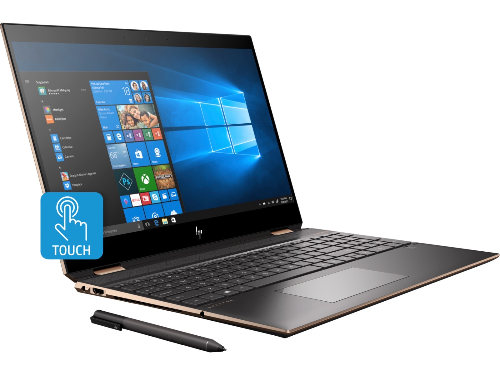 HP Spectre x360 15-df1043dx 15t Laptop Touch 15.6″ UHD OLED i7 16GB 1T MX250 Pen