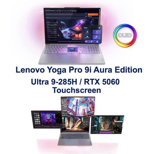 Lenovo Yoga Pro 9i 16.0″ Touch OLED Intel Ultra 9 285H 32GB 1TB RTX 5060 W11H