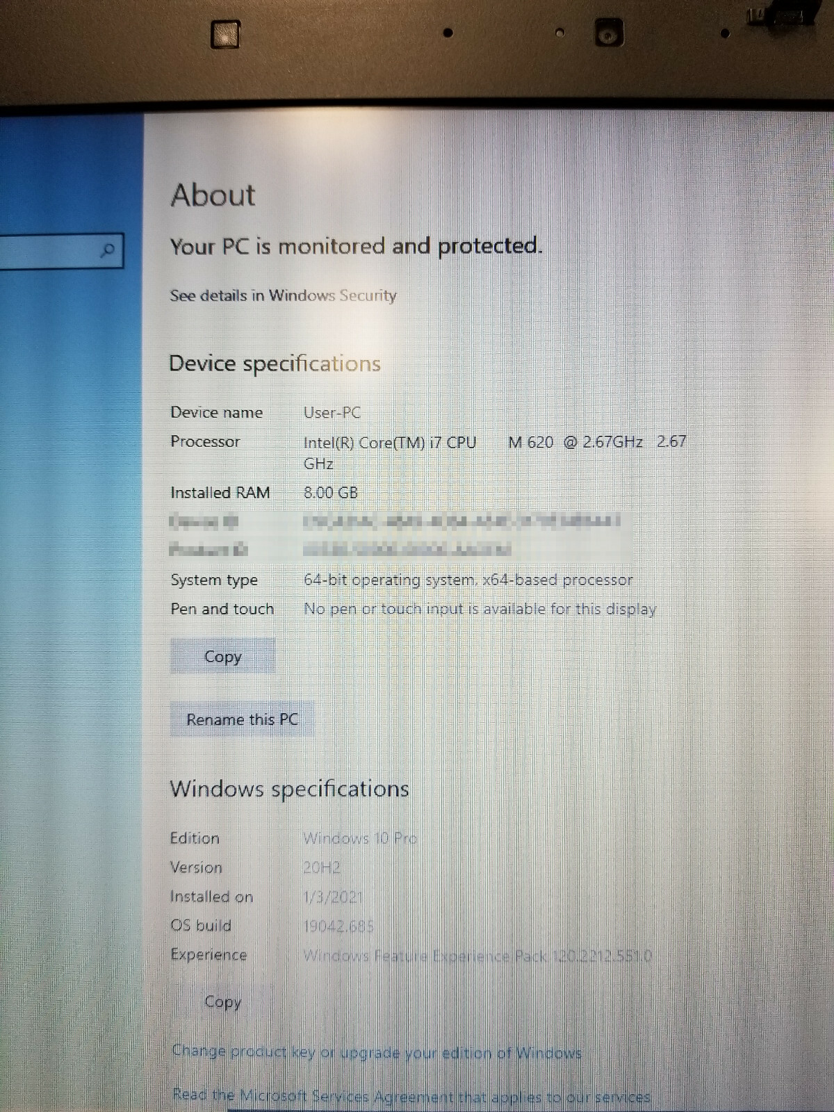 Dell Latitude E6410 Intel i7 2.67Ghz 240gb SSD 8gb Ram 9 Cell Bat Windows 10