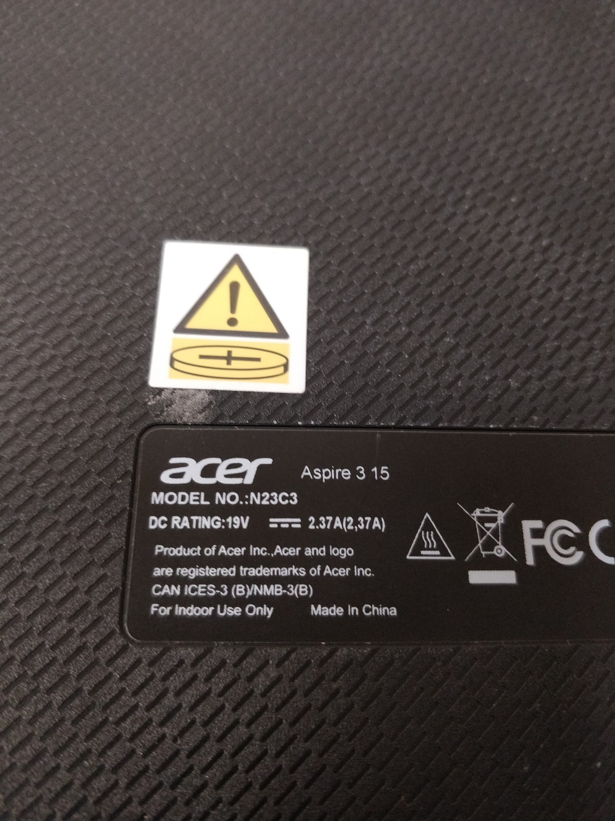 Acer Aspire 3 A315-24PT AMD Ryzen 5-7520U@2.80GHz 8GB RAM NO DRIVE PARTS 9020