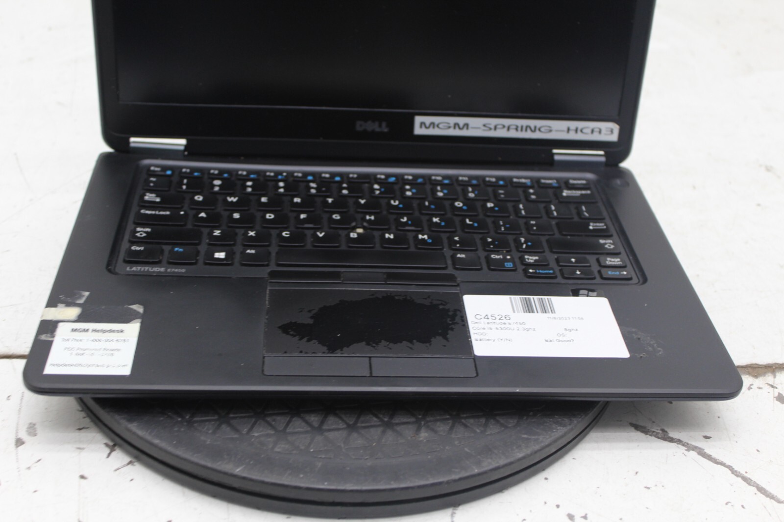 Dell Latitude E7450 14″ I5-5300U 2.30GHz 8GB RAM NO HDD/BAT/OS – ROUGH