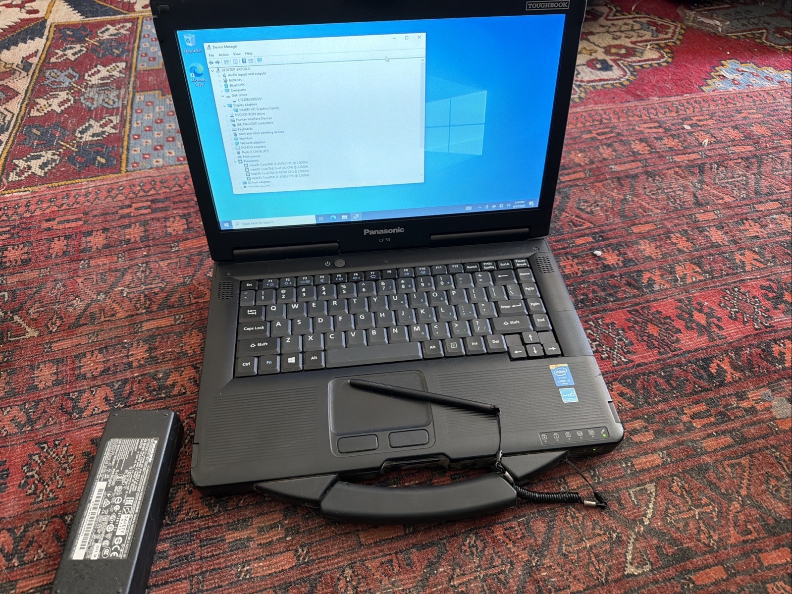 Panasonic Toughbook CF-53 i5 4310u 2.0GHz 256GB SSD 16GB Windows 10 Pro Nice 👍