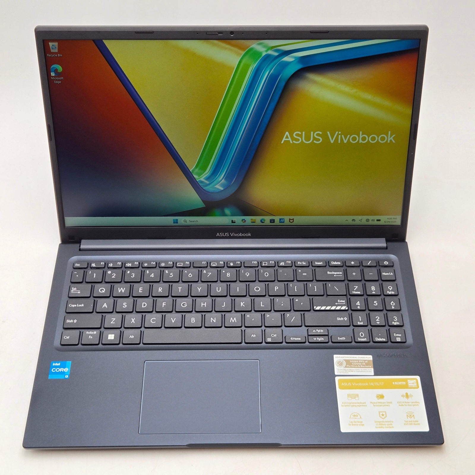 Asus VivoBook F1504V 15-inch Core i3 13th Gen 8GB RAM 512GB – Used w/ Charger