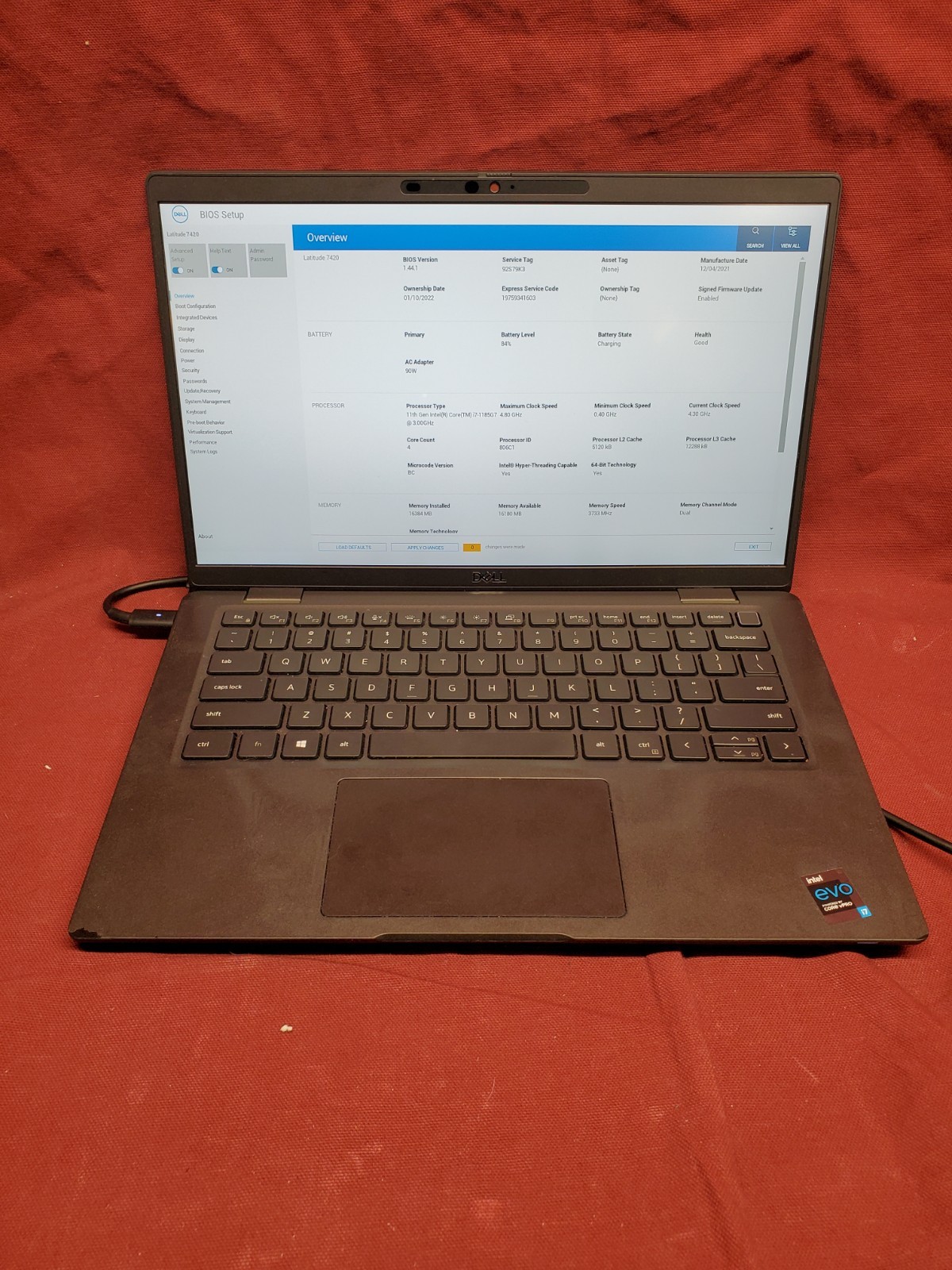 Dell Latitude 7420 i7 1185G7 3.00GHz/ 16GB/ No SSD/ 1920×1080 #2950