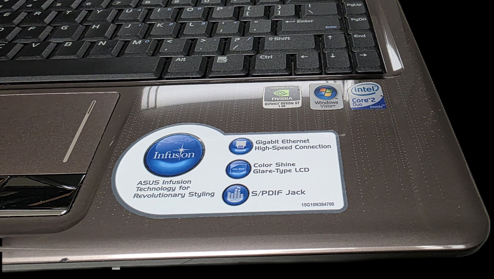 Asus N80V Laptop Windows Vista