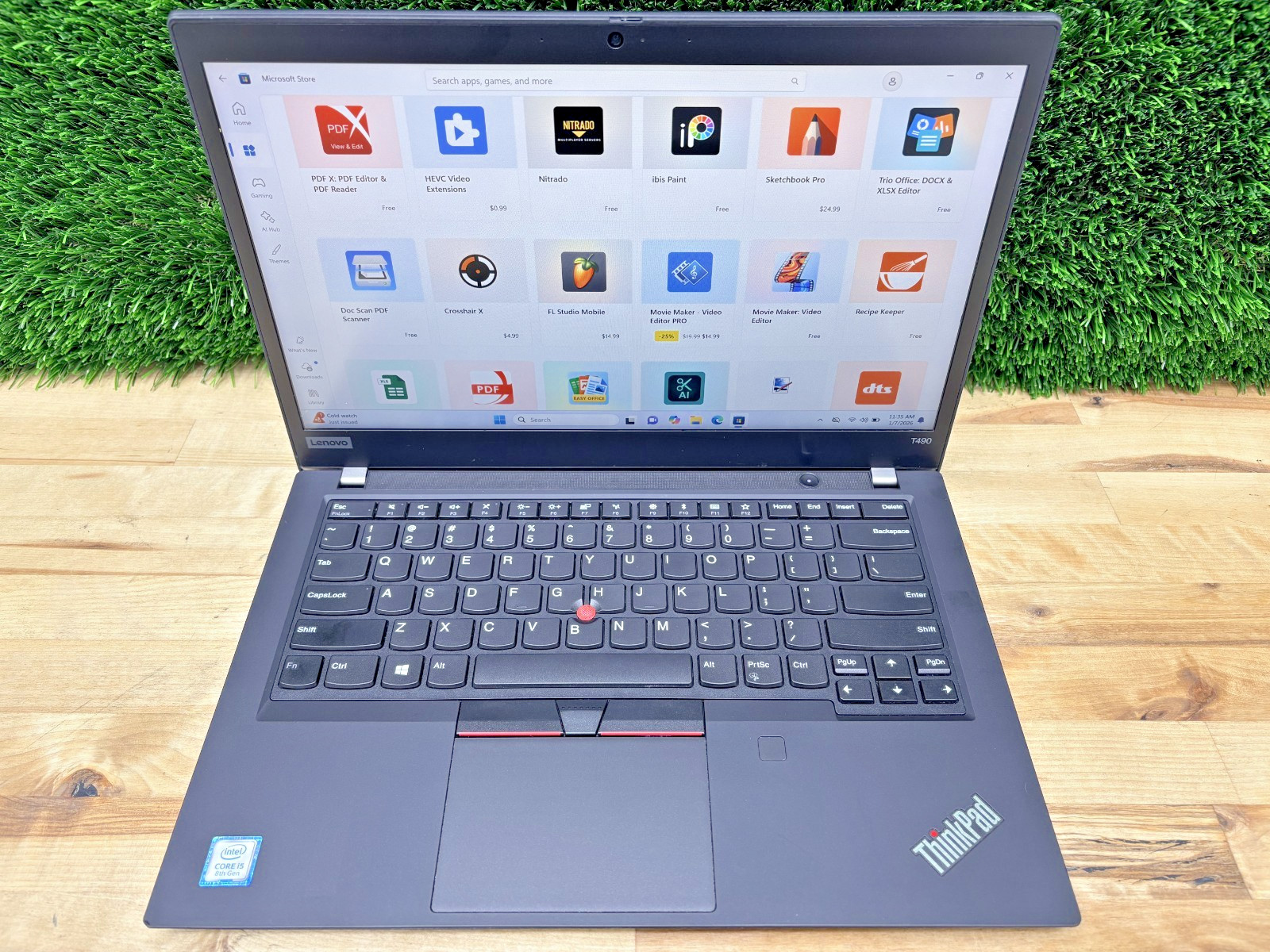 Lenovo ThinkPad T490 Intel i5-8th Gen 1.60GHz 16GB RAM 256GB SSD Windows 11 Pro*