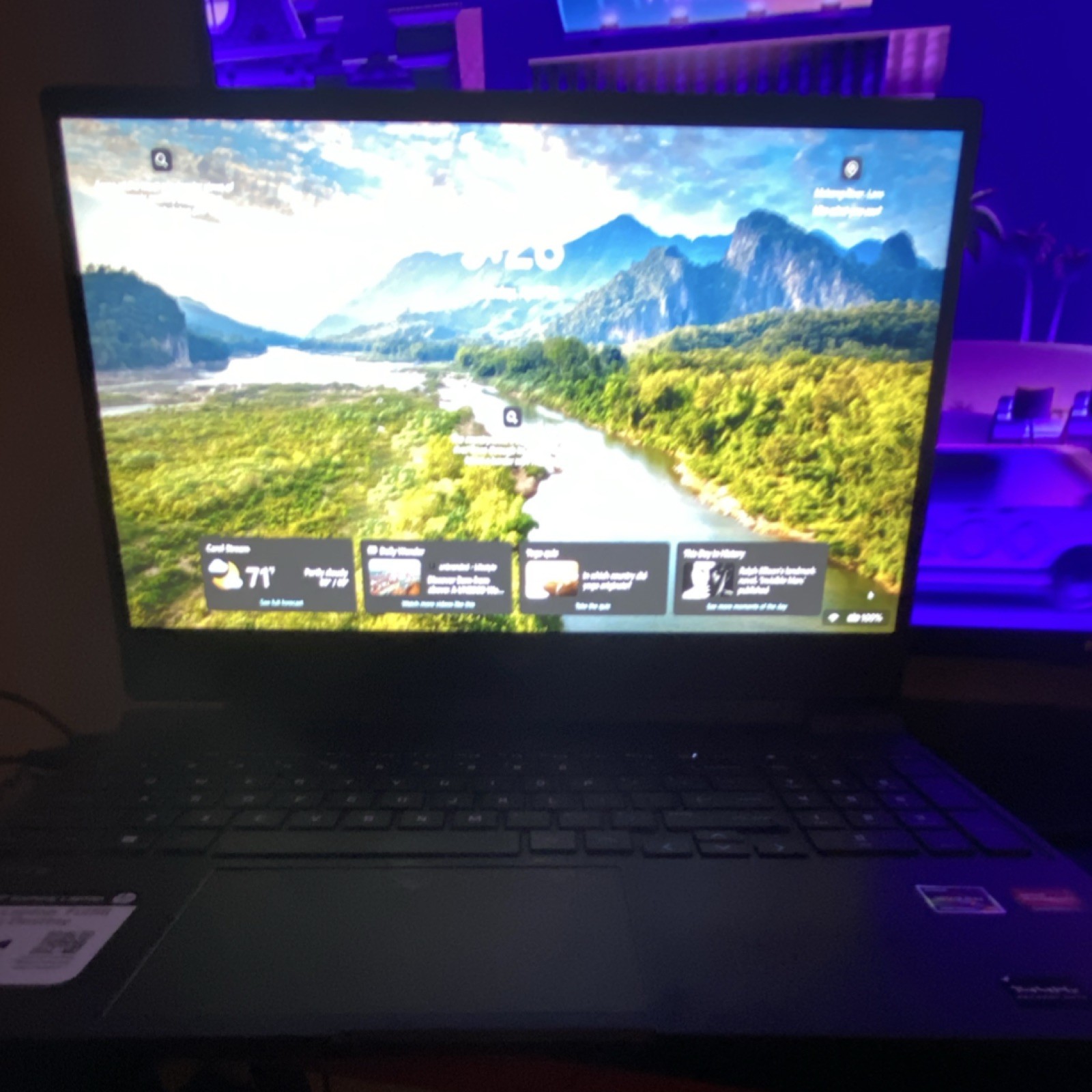 HP Notebook Laptop AMD Ryzen 7 64GB RAM 16.1″ Windows 11 Black Used