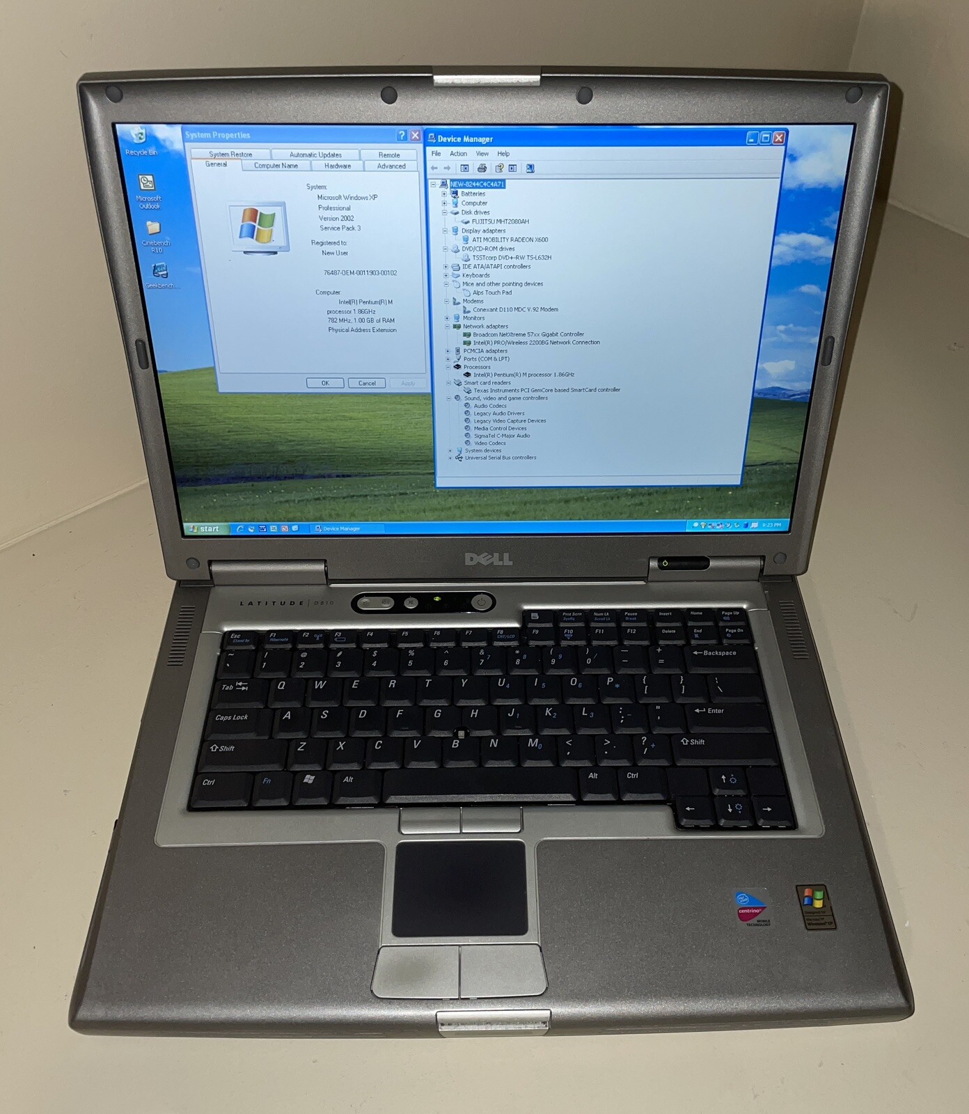 Dell Latitude D810 Retro Windows Laptop