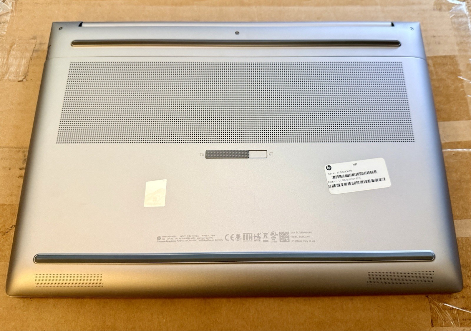 HP ZBook Fury 16 G9 i7-12800HX RTX A1000 32GB RAM 16” Mobile Workstation