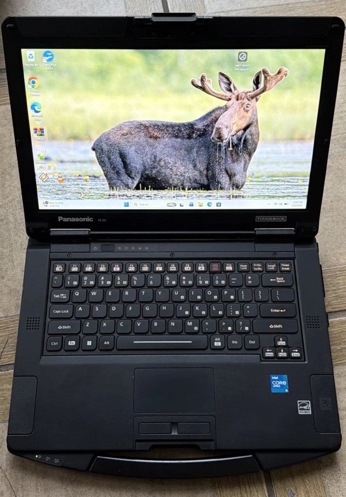 Panasonic Toughbook FZ55 i5-1145G7 16RAM 512 Nvme Adapter Bios Locked Touch