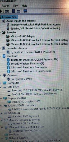 Lenovo X250  W11 Pro  Samsung SSD  Carrying Case