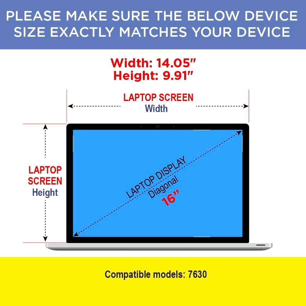 Artemis Shields Clear Matte Screen Protector for Dell Inspiron 16″ 7630 2-in-1