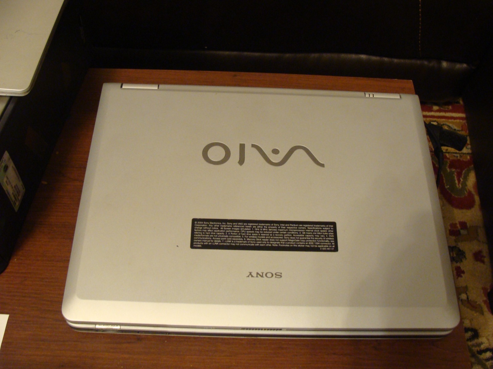 Sony PCG-K33 Laptop 1.83Ghz 512MB RAM, 60GB HDD, Windows XP Pro sp3