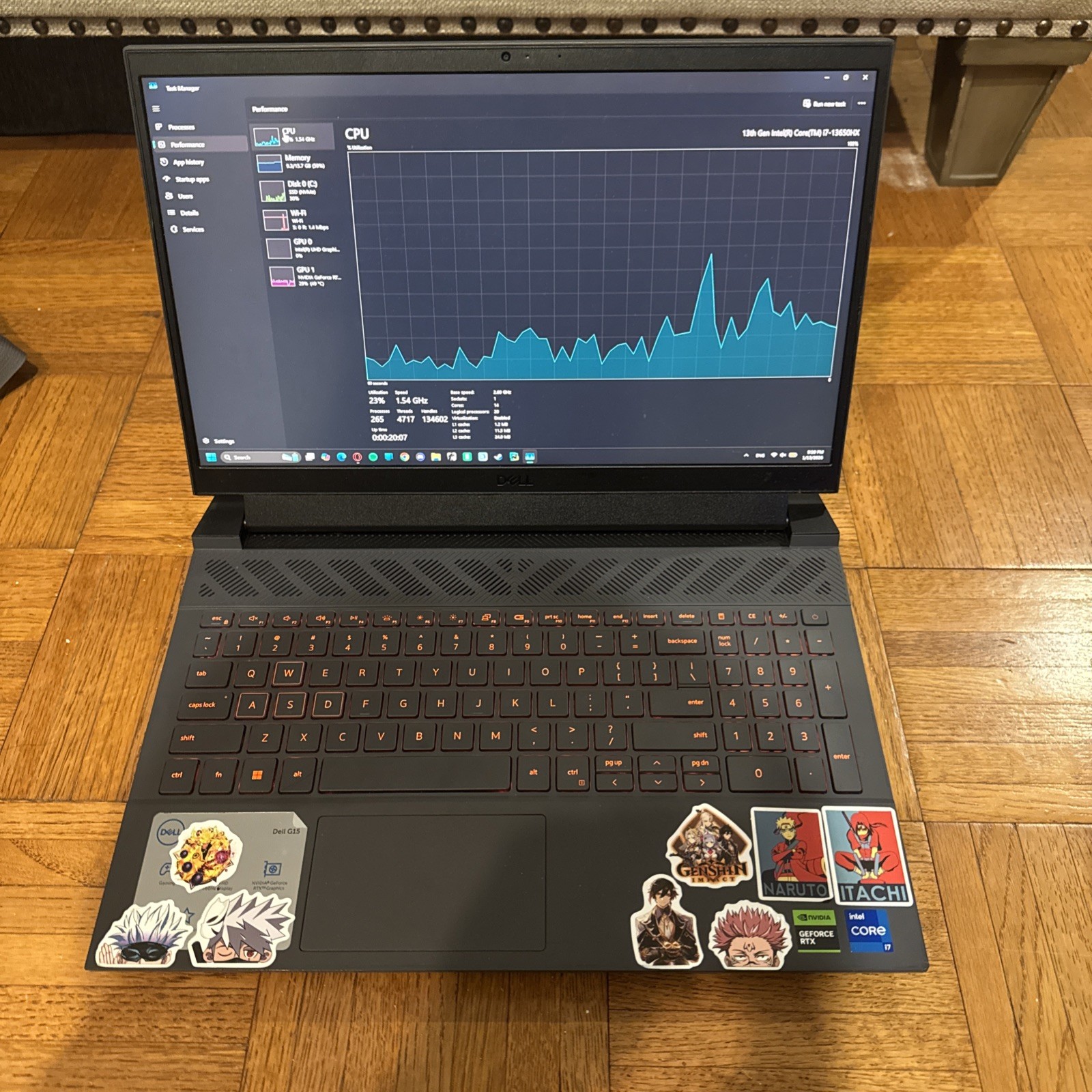 Dell Gaming Laptop G15 5530 15.6″, Intel Core i7-13650HX, 1TB, RTX 4060,16gb ram