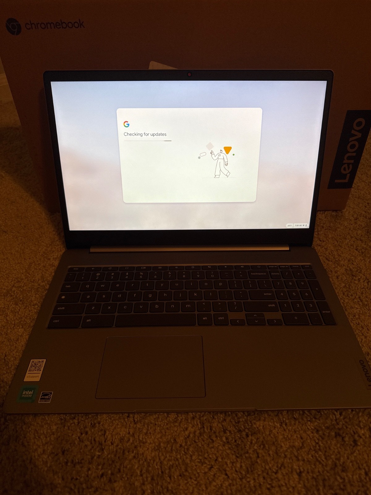 Lenovo Chromebook Laptop IdeaPad3- 64gb emmc, 15.6 display