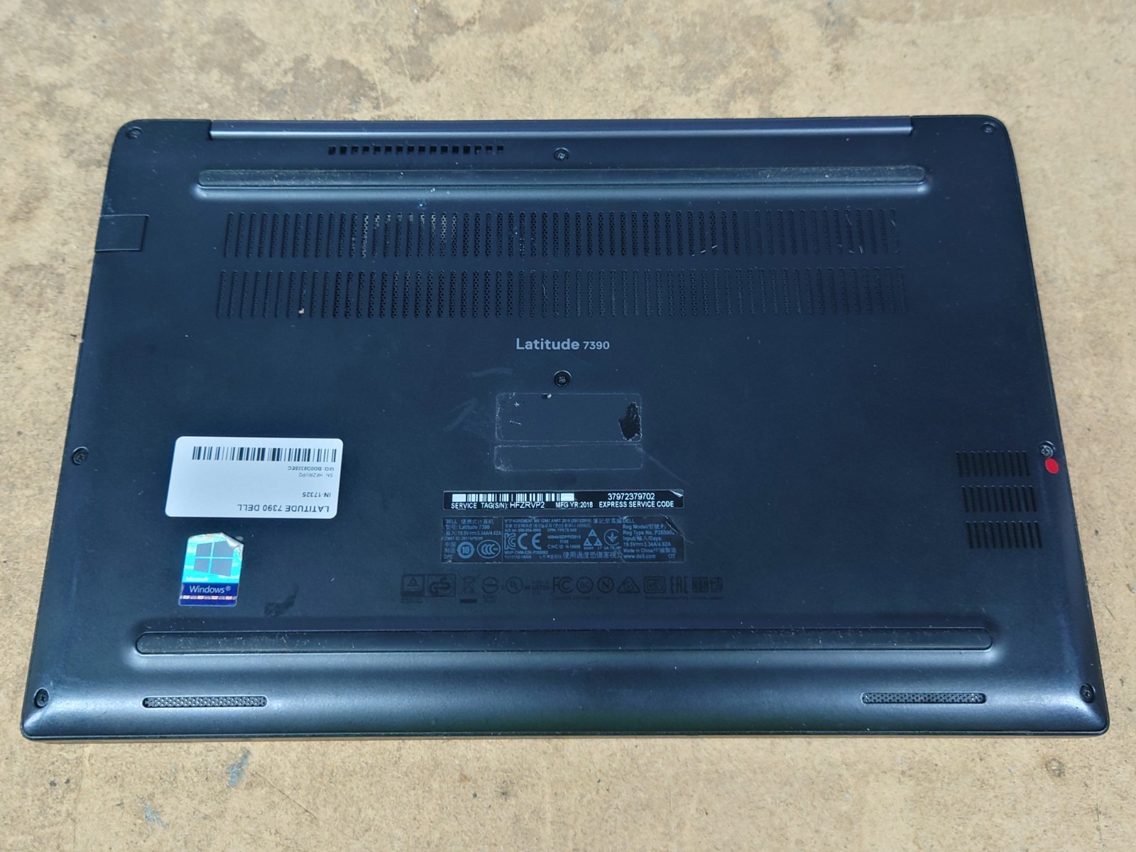 Dell Latitude 7390 13.3″ FHD Touchscreen i7-8650U 8GB RAM No OS/SSD