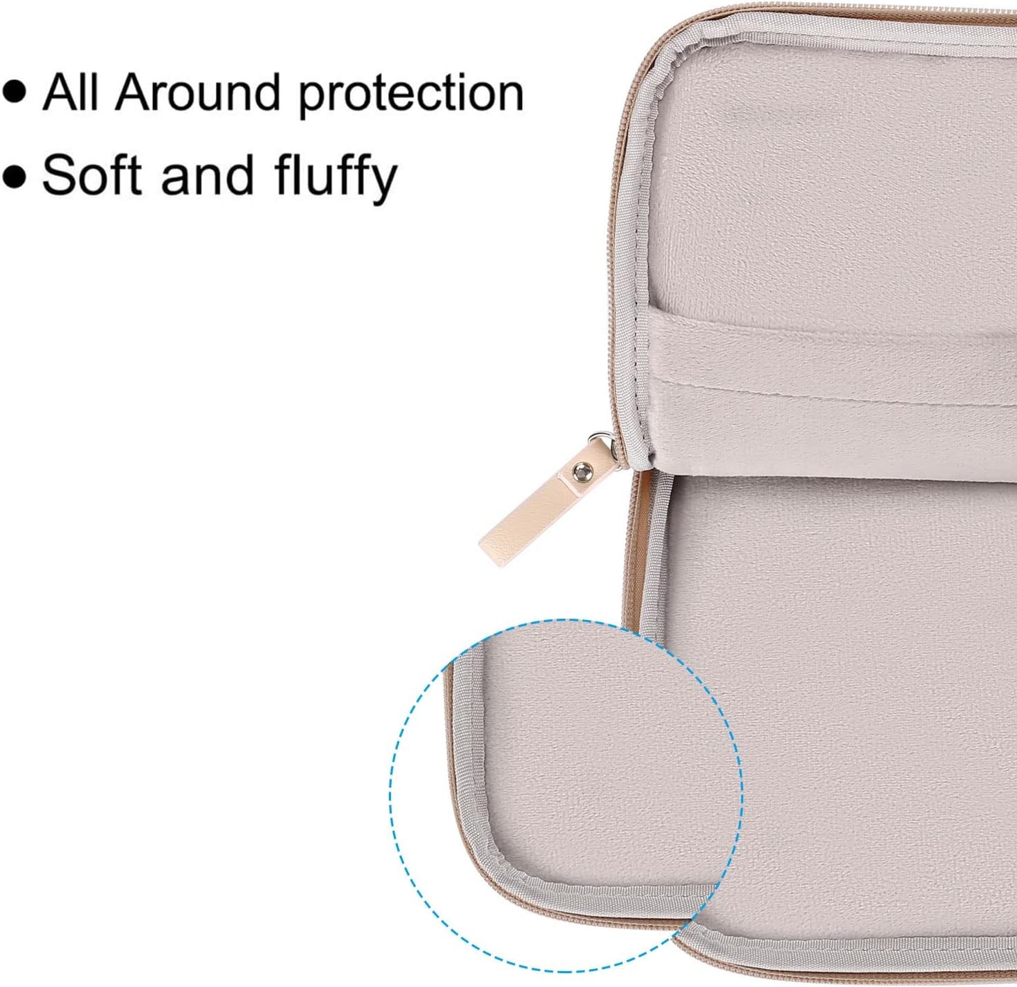 Laptop Sleeve Bag 13.3 inch Compatible with MacBook Air/Pro, PU Leather Case